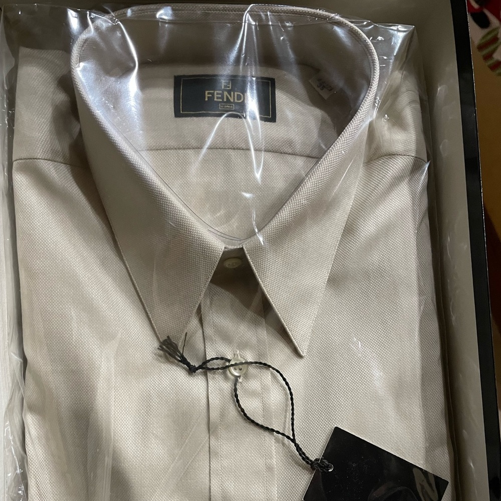 Fendi new in box shirt. 44. 17 1/2. 35